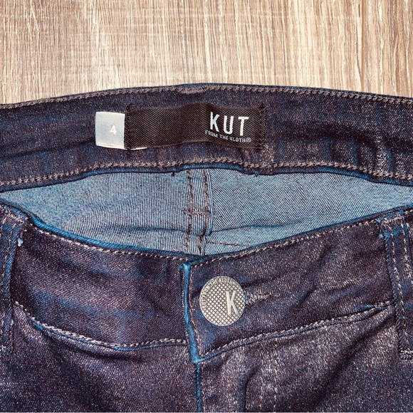 Kut from the Kloth black glitter Connie sparkle ankle skinny jeans, size 4 - Picture 11 of 11